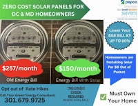 zero cost solar panels for dc & md homeowners